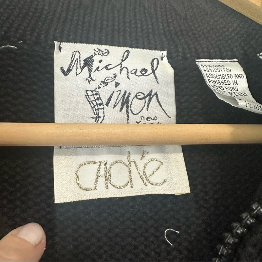 Michael Simon Cache Vintage Snowflake Sweater Siz… - image 5